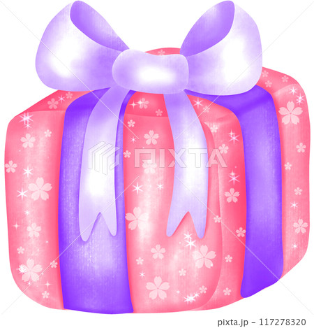colorful gift box with ribbon bow colorful gift box with ribbon bow 117278320