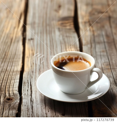 コーヒー、カフェラテ、コーヒーカップ  Generative AI 117278739