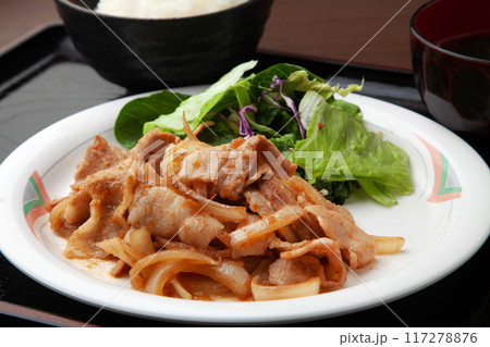 豚バラ肉の生姜焼き 豚バラ肉の生姜焼き 117278876