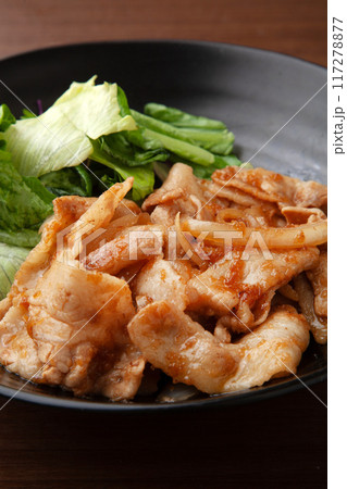 豚バラ肉の生姜焼き 豚バラ肉の生姜焼き 117278877