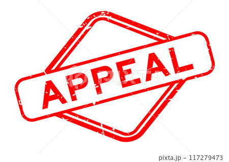 Grunge red appeal word rubber seal stamp on white background Grunge red appeal word rubber seal stamp on white background 117279473