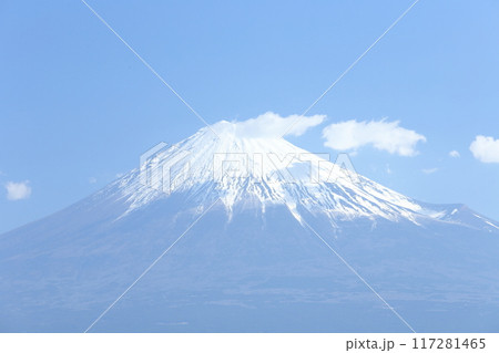 雪をかぶった富士山 雪をかぶった富士山 117281465