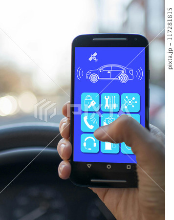 スマートカーイメージ素材 117281815