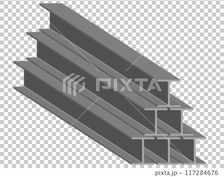 鉄骨　イラスト素材 117284676