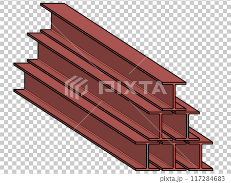 鉄骨　イラスト素材 117284683