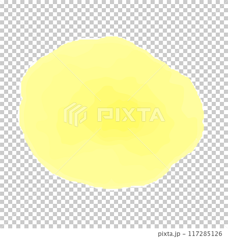 可愛い黄色の水彩フレーム 可愛い黄色の水彩フレーム 117285126