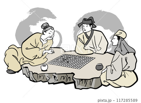 囲碁をうつ-仙郷 囲碁をうつ-仙郷 117285589