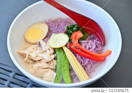 冷やしラベンダーラーメン(塩)(たんばらラベンダーパーク・群馬県・沼田市) 冷やしラベンダーラーメン(塩)(たんばらラベンダーパーク・群馬県・沼田市) 117285675