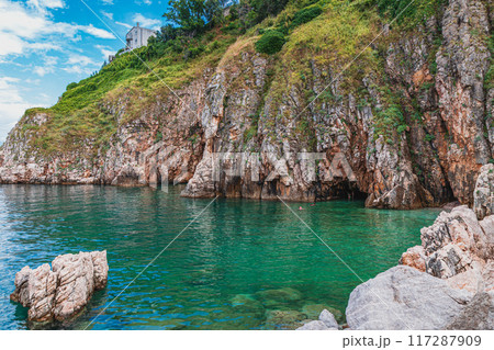 Incredible seascape in the city of Vrbnik, Krk Croatia. 27.06.2024 Incredible seascape in the city of Vrbnik, Krk Croatia. 27.06.2024 117287909