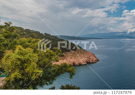 Incredible seascape in the city of Vrbnik, Krk Croatia. 27.06.2024 117287979