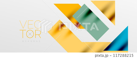 Minimal composition abstract lines and triangles background. Vector Illustration For Wallpaper, Banner, Background, Card, Book Illustration, landing page 117288215