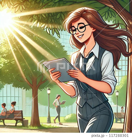 本を読む女性 本を読む女性 117288301