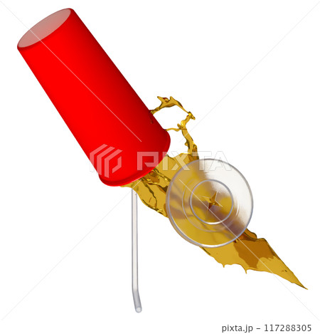 The Cola splash for drink or entertainment concept 3d rendering. The Cola splash for drink or entertainment concept 3d rendering. 117288305