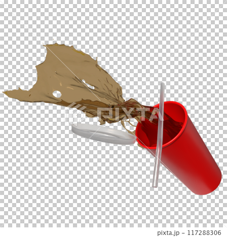 The Cola splash for drink or entertainment concept 3d rendering. 117288306