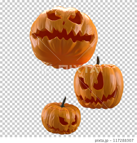 The jack o lantern for Holiday concept 3d rendering. 117288307