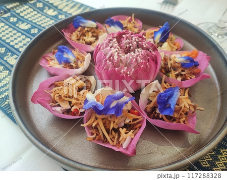 Savoury Sacred Lotus leaf Wraps Savoury Sacred Lotus leaf Wraps 117288328