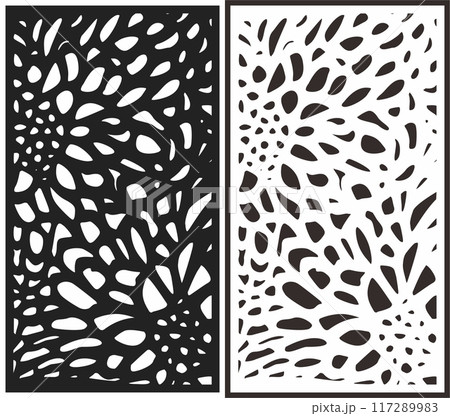 Vector Cutting Laser Motif Partition Fences Facade, Seamless Pattern Vector Cutting Laser Motif Partition Fences Facade, Seamless Pattern 117289983
