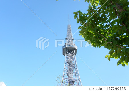 新緑と青空と名古屋テレビ塔 117290338
