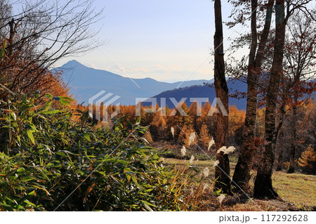 紅葉の裏磐梯　デコ平 117292628