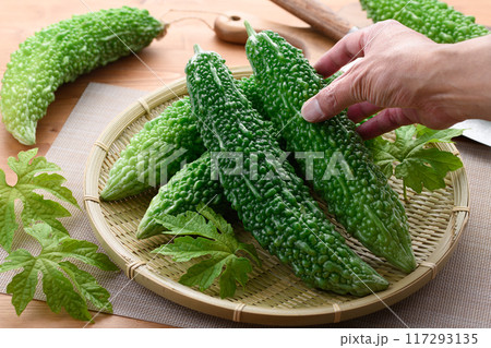 夏野菜 ゴーヤ (にがうり) 夏野菜 ゴーヤ (にがうり) 117293135