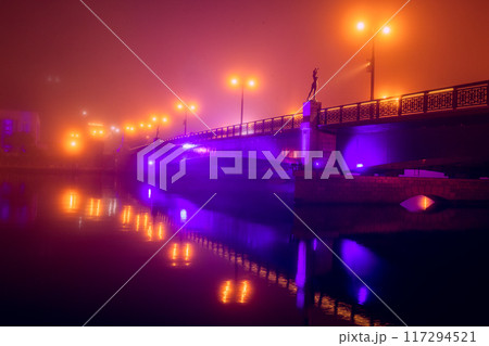 【北海道_釧路_弊舞橋】釧路の夜・霧のヌサマイ橋 【北海道_釧路_弊舞橋】釧路の夜・霧のヌサマイ橋 117294521