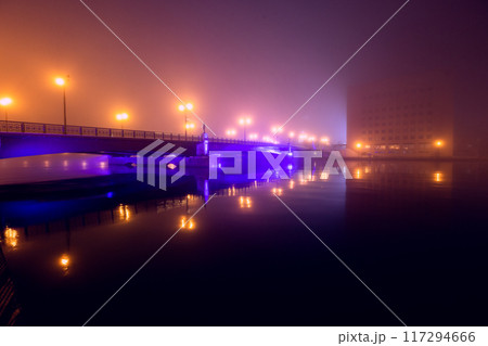 【北海道_釧路_弊舞橋】釧路の夜・霧のヌサマイ橋 【北海道_釧路_弊舞橋】釧路の夜・霧のヌサマイ橋 117294666