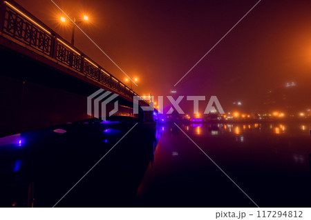 【北海道_釧路_弊舞橋】釧路の夜・霧のヌサマイ橋 【北海道_釧路_弊舞橋】釧路の夜・霧のヌサマイ橋 117294812