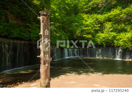 長野県軽井沢町の白糸の滝 長野県軽井沢町の白糸の滝 117295240