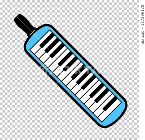 Educational instrument illustration: Melodica Educational instrument illustration: Melodica 117296128