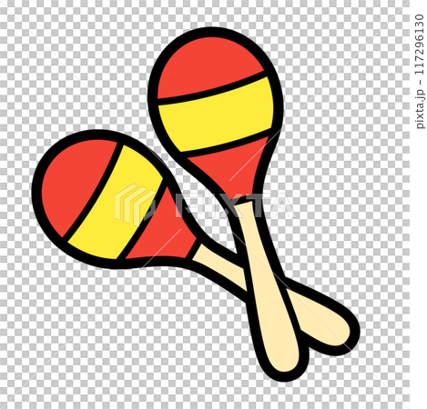 教育用楽器イラスト:マラカス 教育用楽器イラスト:マラカス 117296130