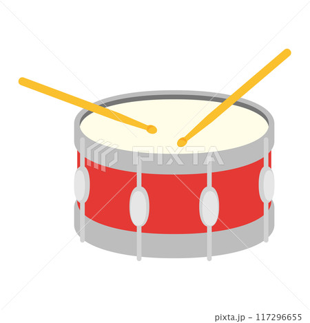 教育用楽器イラスト：小太鼓 117296655