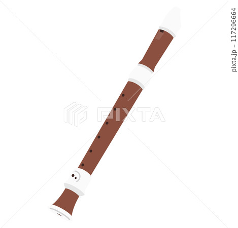 教育用楽器イラスト：リコーダー 117296664