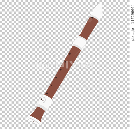 教育用楽器イラスト：リコーダー 117296664