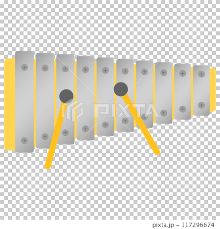 教育用楽器イラスト：鉄琴 117296674