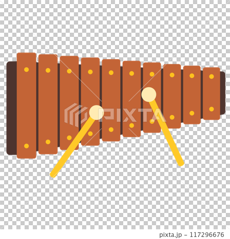 教育用楽器イラスト：木琴 117296676