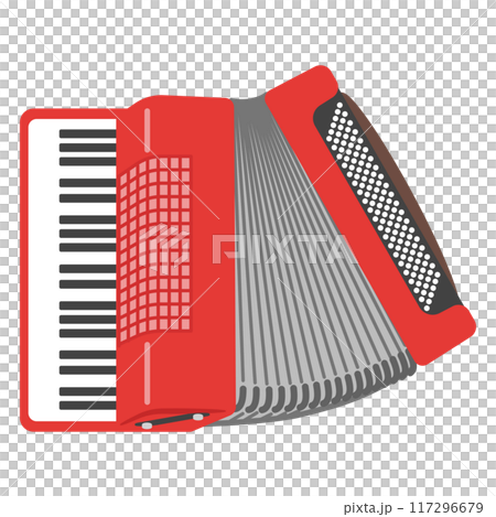 教育用楽器イラスト：アコーディオン 117296679