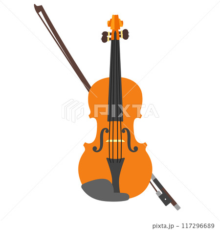 教育用楽器イラスト：ヴァイオリン 117296689