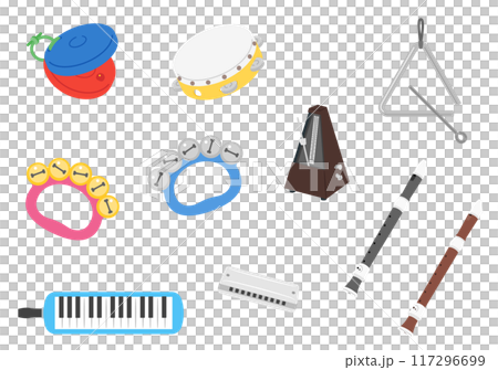 教育用楽器イラストセット 117296699