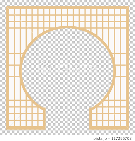 紙ありのアジアン風の窓枠や家具に使われる文様・装飾のイラスト素材 ベクター 紙ありのアジアン風の窓枠や家具に使われる文様・装飾のイラスト素材 ベクター 117296708