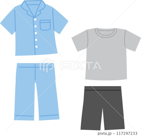 半袖のメンズパジャマ 117297233