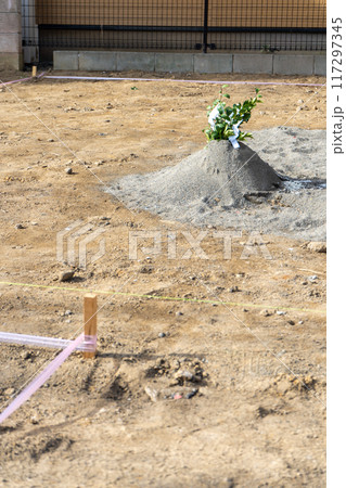 住宅建設の地鎮祭 117297345