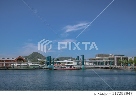 May 13 2024 beautiful park with beautiful trees in the background and blue sky 117298947