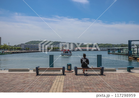 May 13 2024 the landscape of the Sasebo Portside Park, japan 117298959