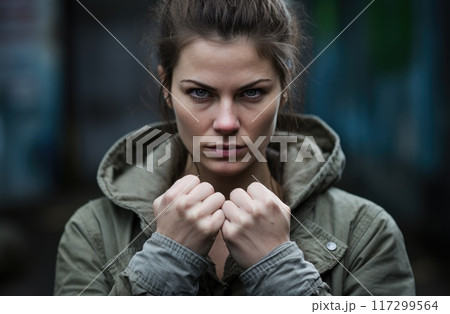 Confident woman. Celebrating women's history month: a tribute to enduring legacy of female empowerment, girl power, women empowerment, gender equality, feminism, journey of resilience and progress 117299564