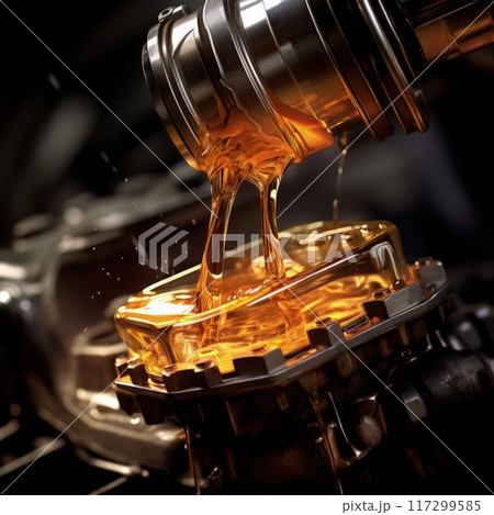 Motor oil in the mechanism of a car engine: care for durability and efficiency. car engine with lubricant oil on repairing. Concept of lubricate motor oil Motor oil in the mechanism of a car engine: care for durability and efficiency. car engine with lubricant oil on repairing. Concept of lubricate motor oil 117299585
