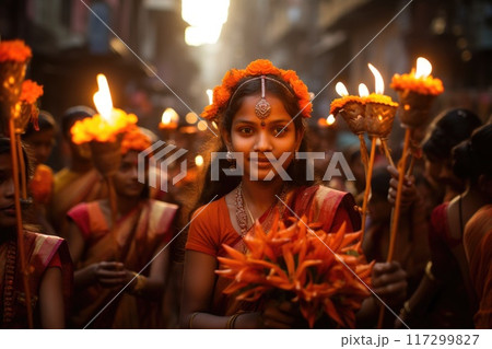 Happy gudi padwa: a joyous celebration of marathi new year, ushering in happiness, renewal, and cultural traditions, embracing festive spirit and new beginnings with family and cultural pride. Happy gudi padwa: a joyous celebration of marathi new year, ushering in happiness, renewal, and cultural traditions, embracing festive spirit and new beginnings with family and cultural pride. 117299827