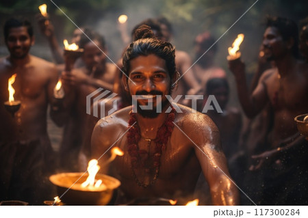 Vibrant indian celebrations lifestyle: a tapestry of traditions, joy, and cultural richness, weaving together family, community, and the essence of festivity in every moment. 117300284