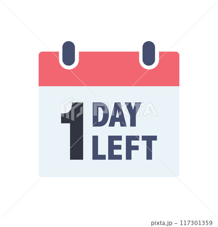 1DAY LEFT カレンダー 117301359
