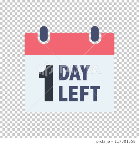 1DAY LEFT カレンダー 117301359