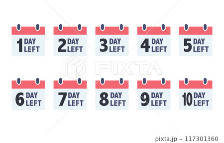 1DAY LEFT カレンダー 117301360